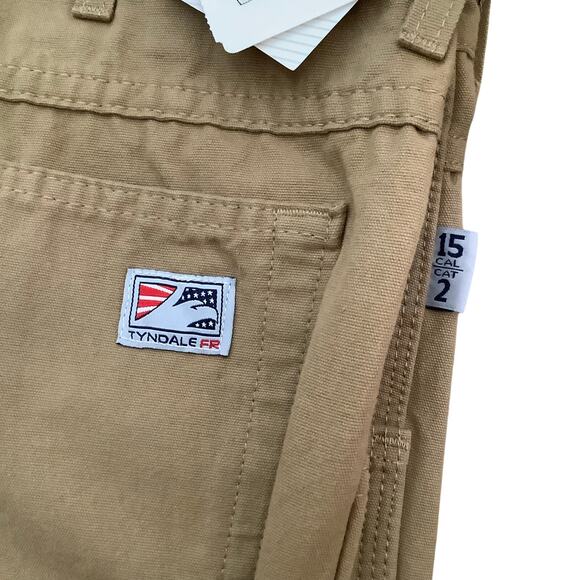 Tyndale Flame Resisitant Tan Work Cargo Pants 38 x 30 NWT - Picture 2 of 8